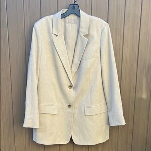 Everlane The Oversized Blazer in Stretch Linen Lagenlook Academia Career size 14